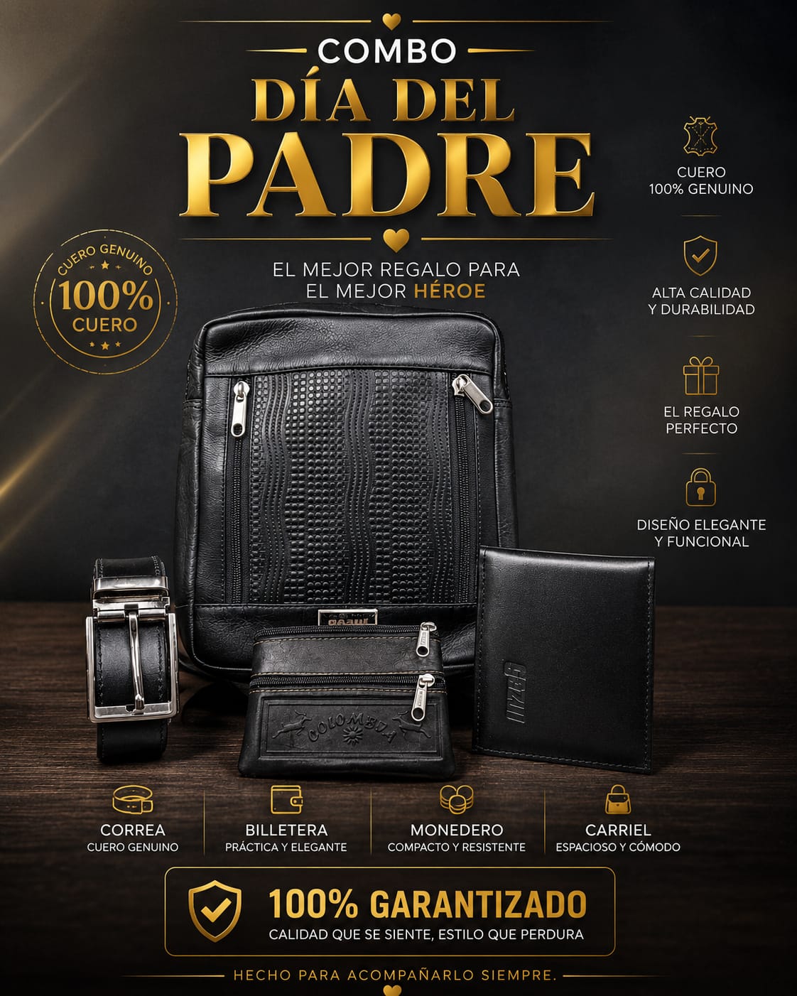 El Mejor Papá — Regalos en Cuero Gazul