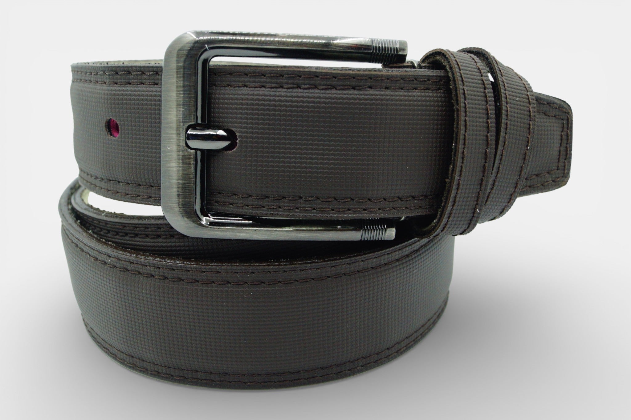 Cinturón PVC Carbon Brown