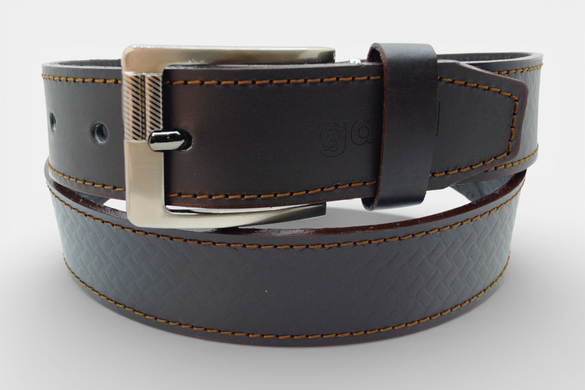 Cinturón Nobu Cross-Hatch Brown