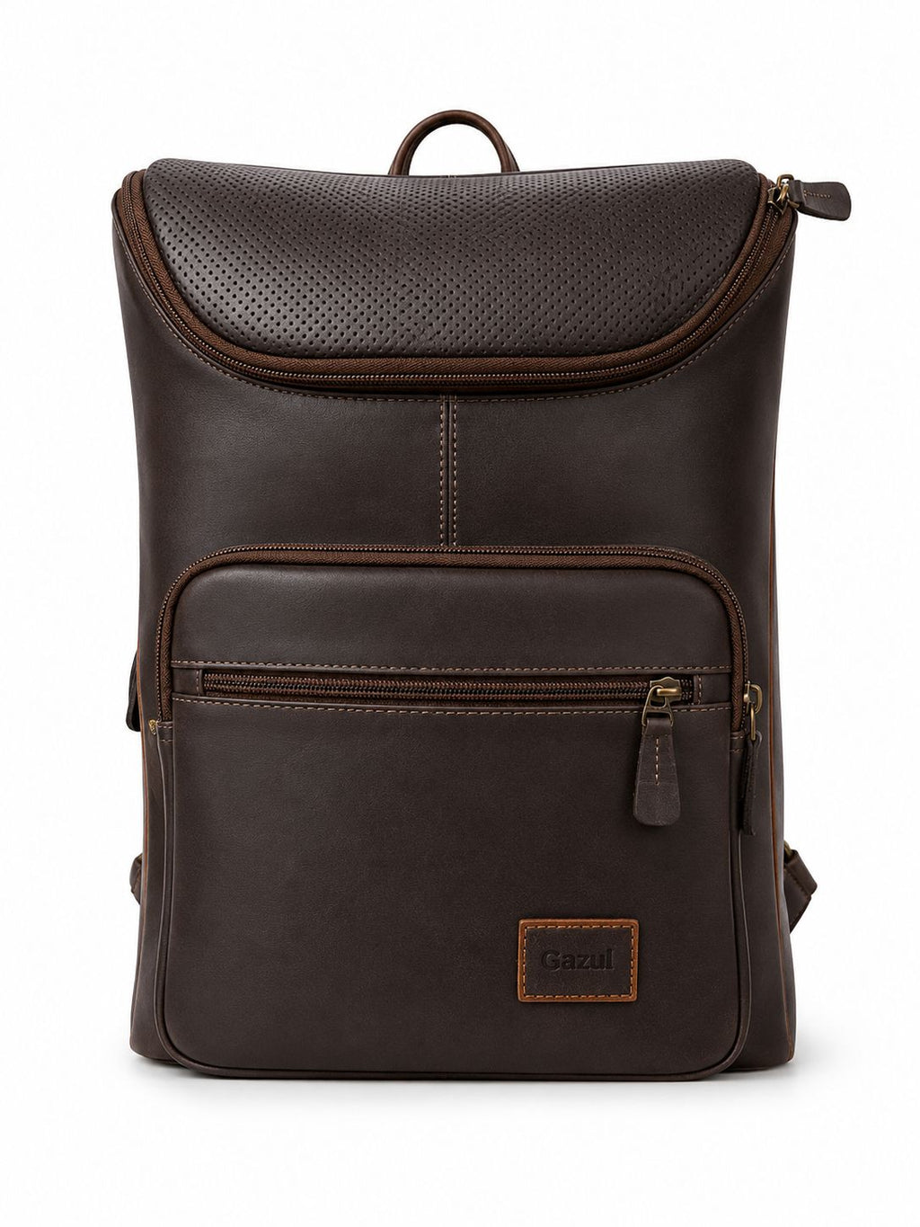 Morral Gazul Flap – Cuero Genuino Perforado