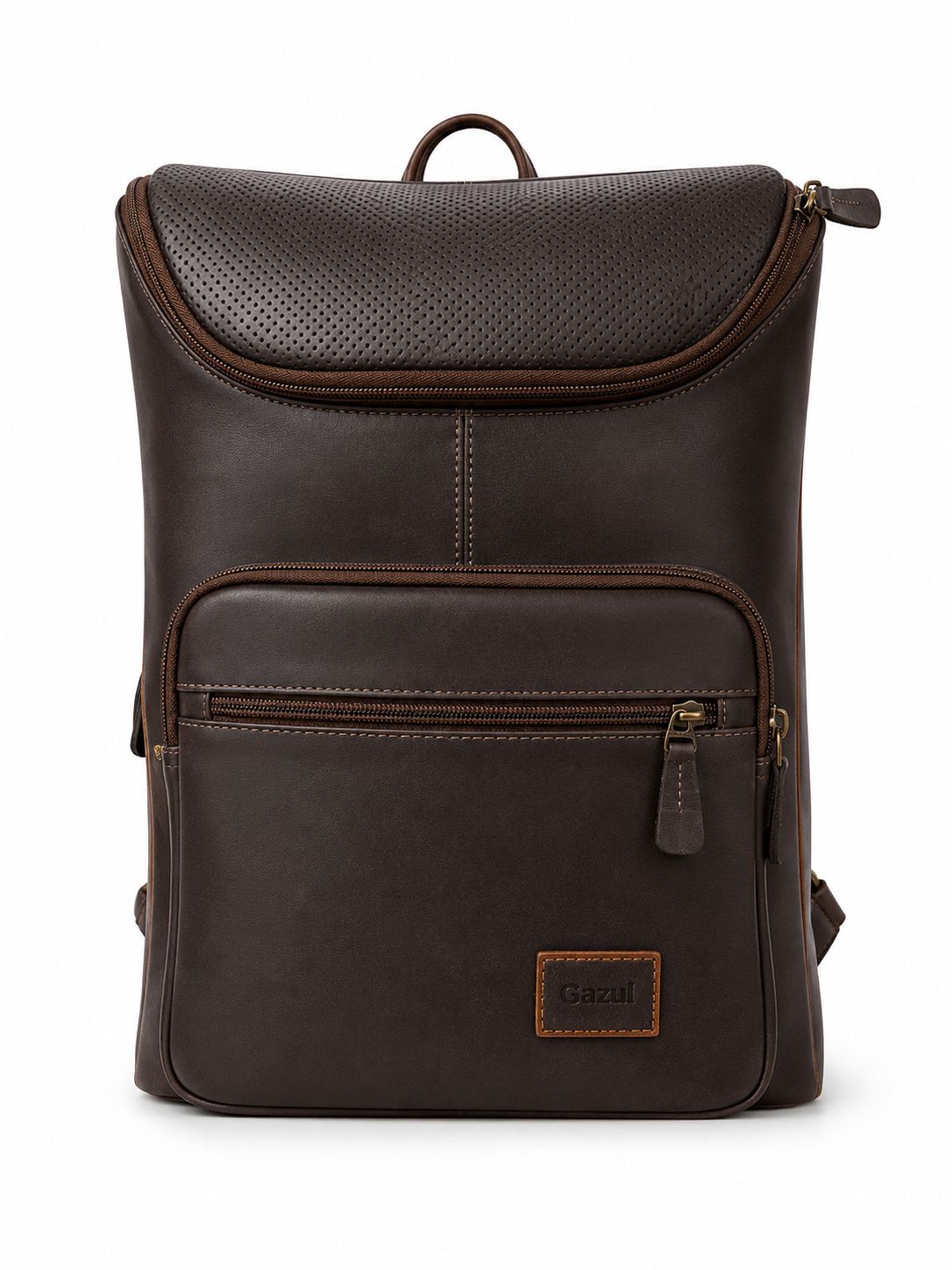 Morral Gazul Flap – Cuero Genuino Perforado