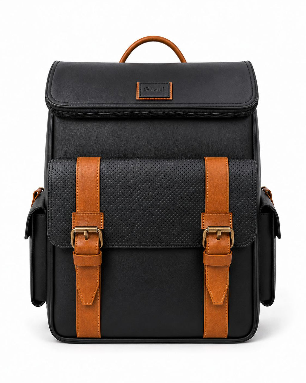 Morral Gazul Vintage – Cuero Genuino con Hebillas