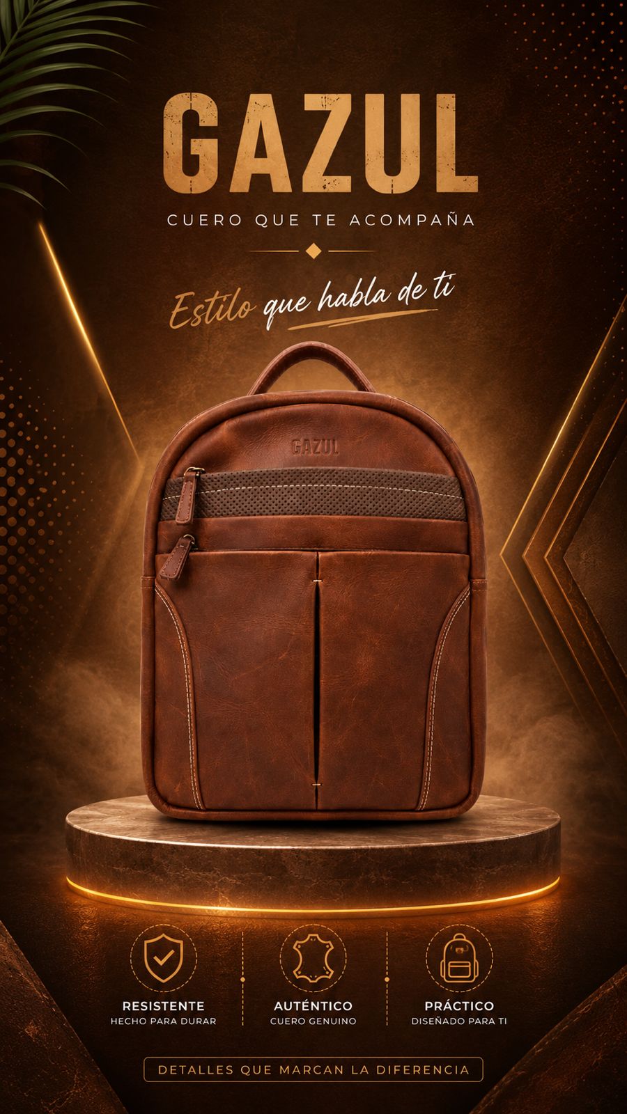 Morral Gazul Urban – Cuero Genuino